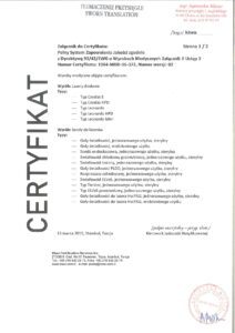 Załącznik do certyfikatu CE lista laserów i akcesoriów_ tłumaczenie _page-0001